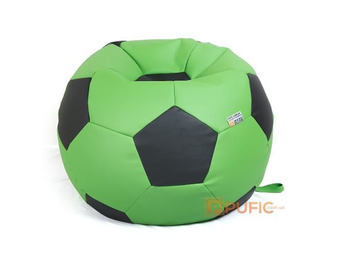 Кресло-мяч 100 см, основа: ткань Zeus Deluxe Green, вставка : ткань Zeus Black - Pufic.com.ua - фото 7