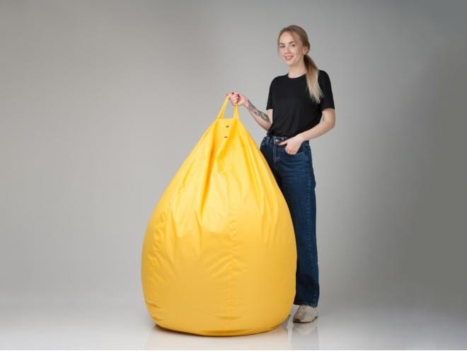 Крісло-груша "Гігант" тканина Oxford жовтий - Pufic.com.ua - фото 4