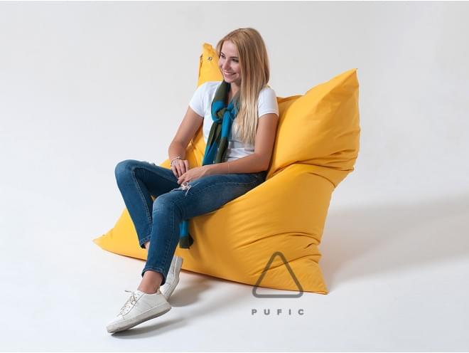 Кресло-подушка L ткань Oxford желтый - Pufic.com.ua - фото 10