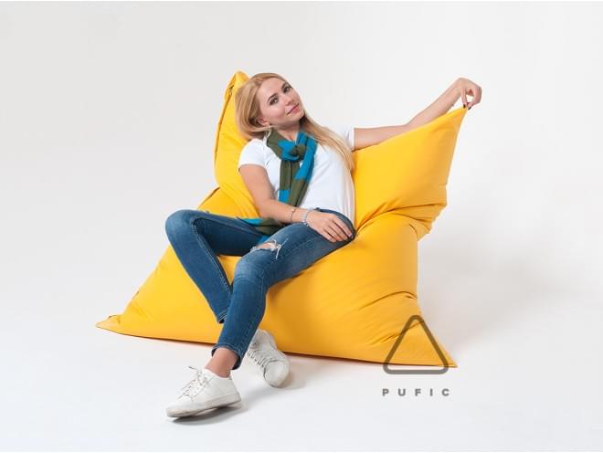 Крісло-подушка L тканина Oxford жовтий - Pufic.com.ua - фото 11