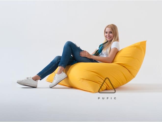 Кресло-подушка L ткань Oxford желтый - Pufic.com.ua - фото 13