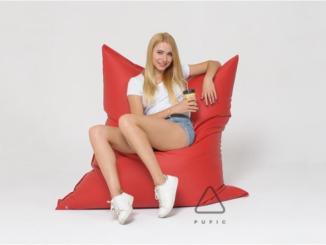 Кресло-подушка XL ткань Zeus Red - Pufic.com.ua - фото 4