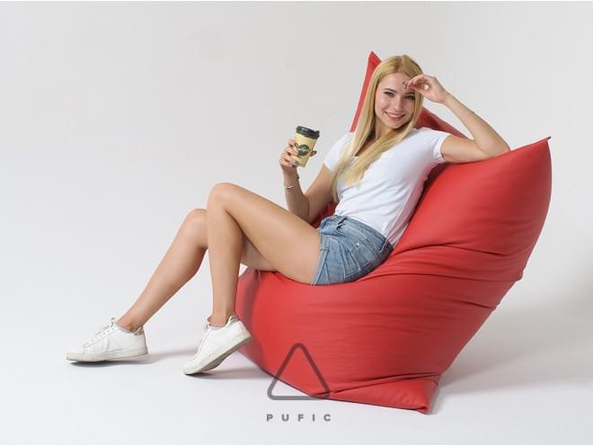 Кресло-подушка XL ткань Zeus Red - Pufic.com.ua - фото 6