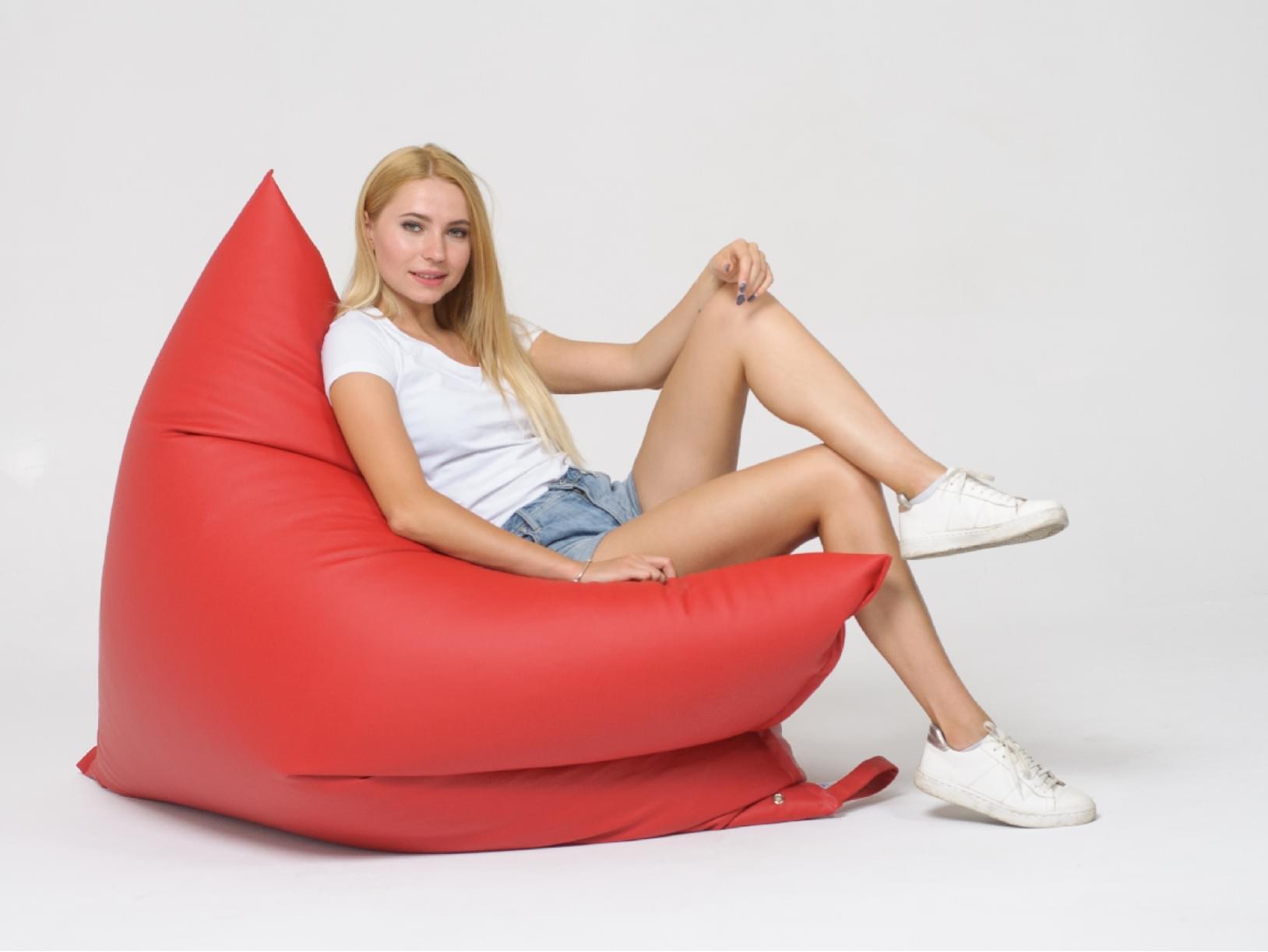Крісло-подушка XL тканина Zeus Red - Pufic.com.ua
